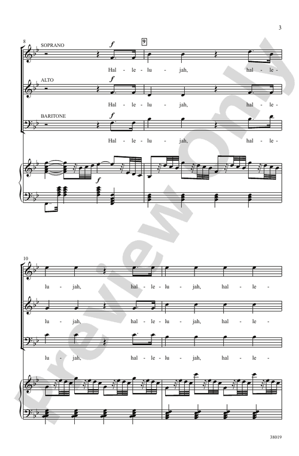 Hallelujah (from Mount of Olives) – SAB Choral Octavo (Digital Download)