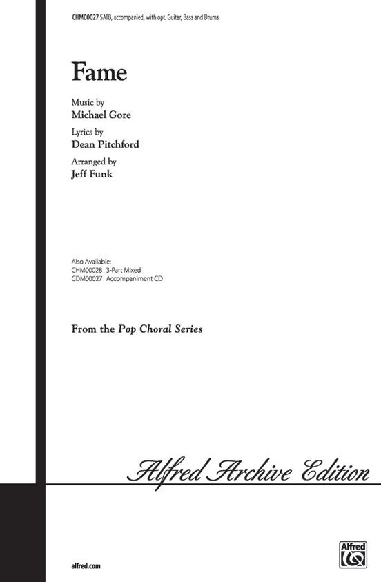 Fame – SATB Choral Octavo (Digital Download)