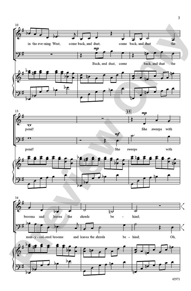 Evening – SATB Choral Octavo (Digital Download)