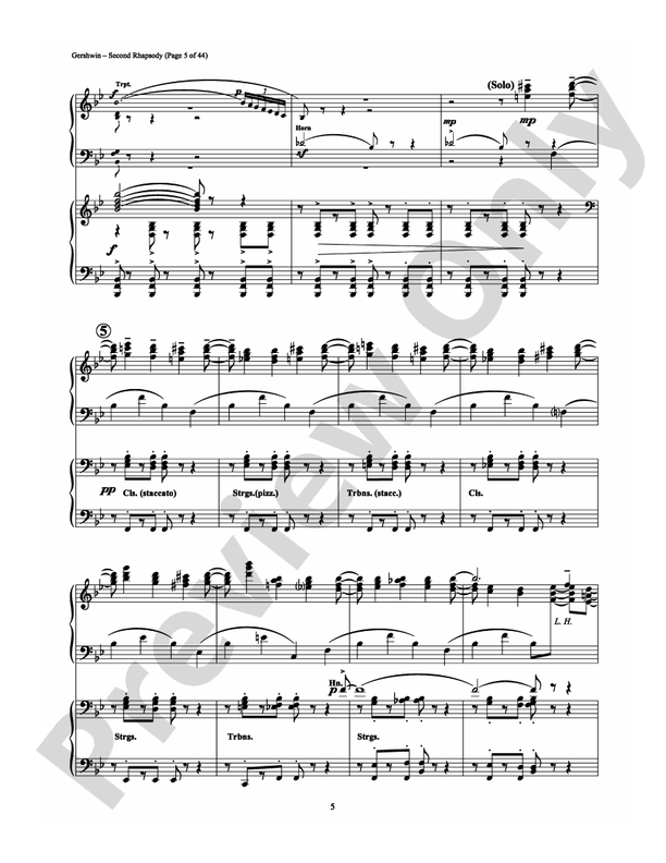 Second Rhapsody - 2 Pianos, 4 Hands (Digital Download)