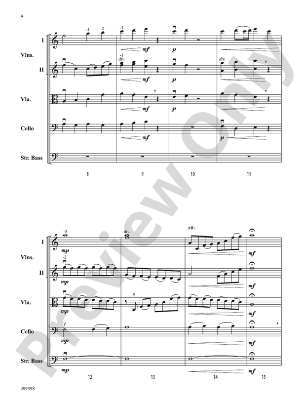 A Tender Moment in Time - String Orchestra Conductor Score & Parts (Digital Download)