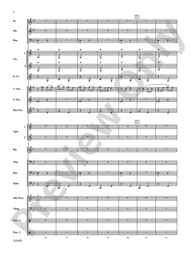 Ritual Fire Dance (From El Amor Brujo) - Concert Band Conductor Score & Parts (Digital Download)
