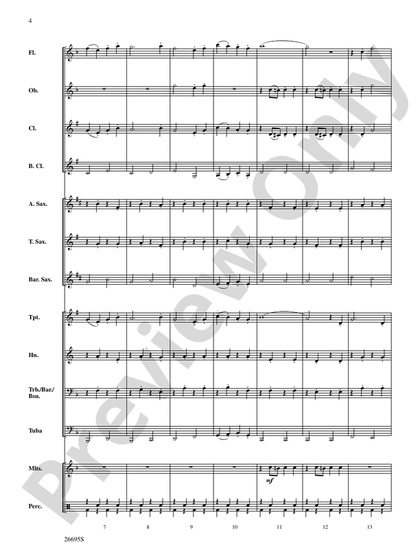 March Jubilante - Concert Band Conductor Score & Parts (Digital Download)
