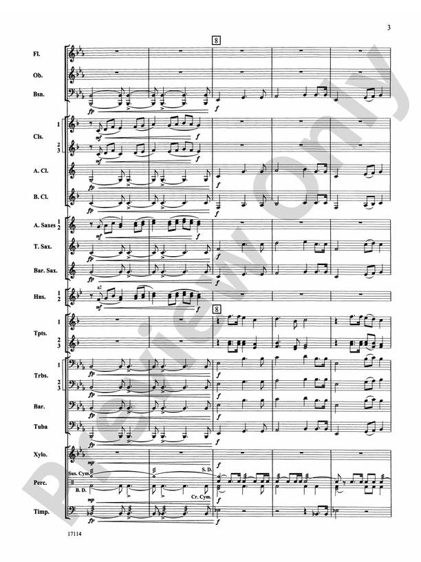 Fantasia on an Irish Hymn - Concert Band Conductor Score & Parts (Digital Download)