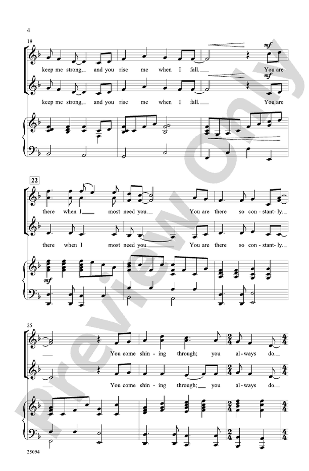 Always There - SSA Choral Octavo (Digital Download)