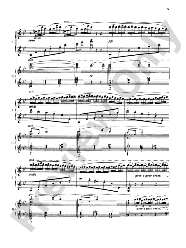 Fantaisie-tableaux (Suite No. 1), Opus 5 - I. Barcarolle - 2 Pianos, 4 Hands (Digital Download)