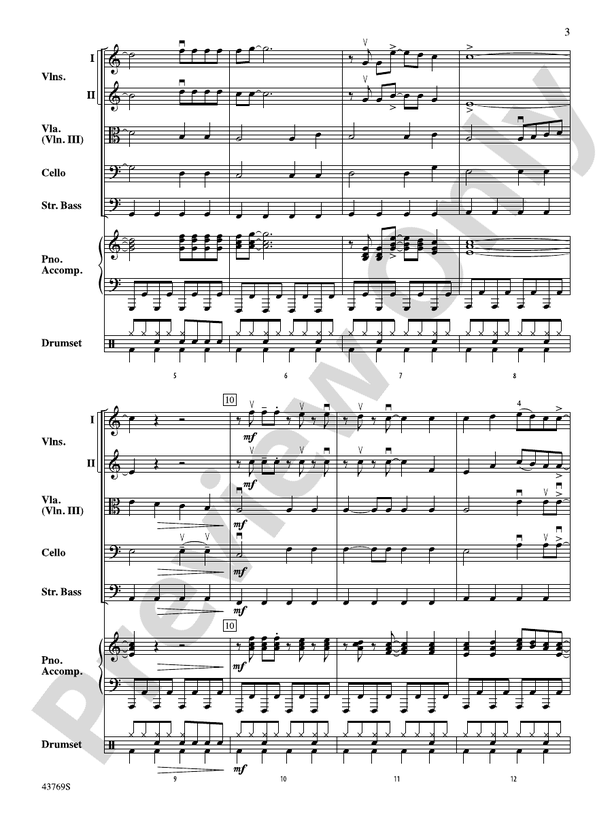Everything Is Awesome (from The LEGO Movie) – String Orchestra Conductor Score & Parts (Digital Download)