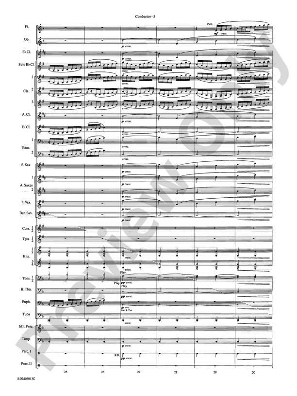 Pineapple Poll (Suite from the Ballet) - Concert Band Conductor Score & Parts (Digital Download)