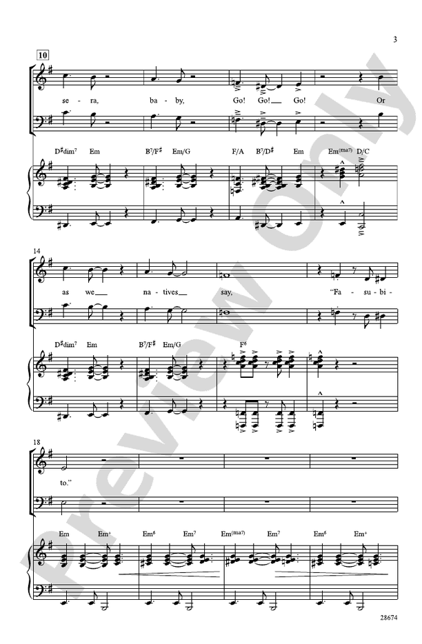 It Had Better Be Tonight (recorded by Michael Buble) – SATB Choral Octavo (Digital Download)