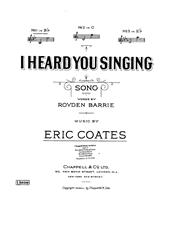 I Heard You Singing - Bb Major Vocal/Piano (Digital Download)