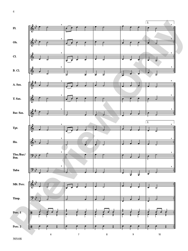 Slavonic Dance No. 1 - Concert Band Conductor Score & Parts (Digital Download)