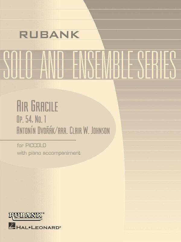 Dvorak - Air Gracile Op54/1 - Piccolo/Piano Grade 1 -  Rubank 4476657