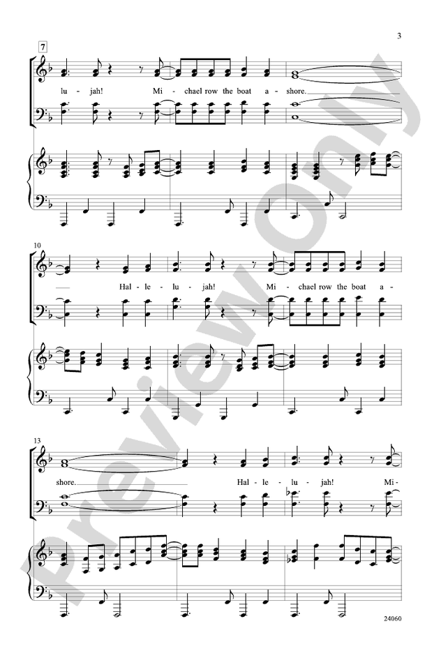 Michael Row That Gospel Boat! – SATB Choral Octavo (Digital Download)