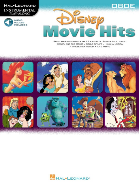 Disney Movie Hits - Oboe - Various - Oboe Hal Leonard Oboe Solo /CD