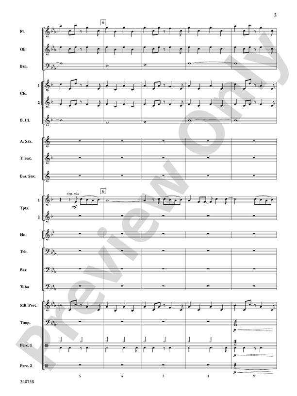 Smile - Concert Band Conductor Score & Parts (Digital Download)
