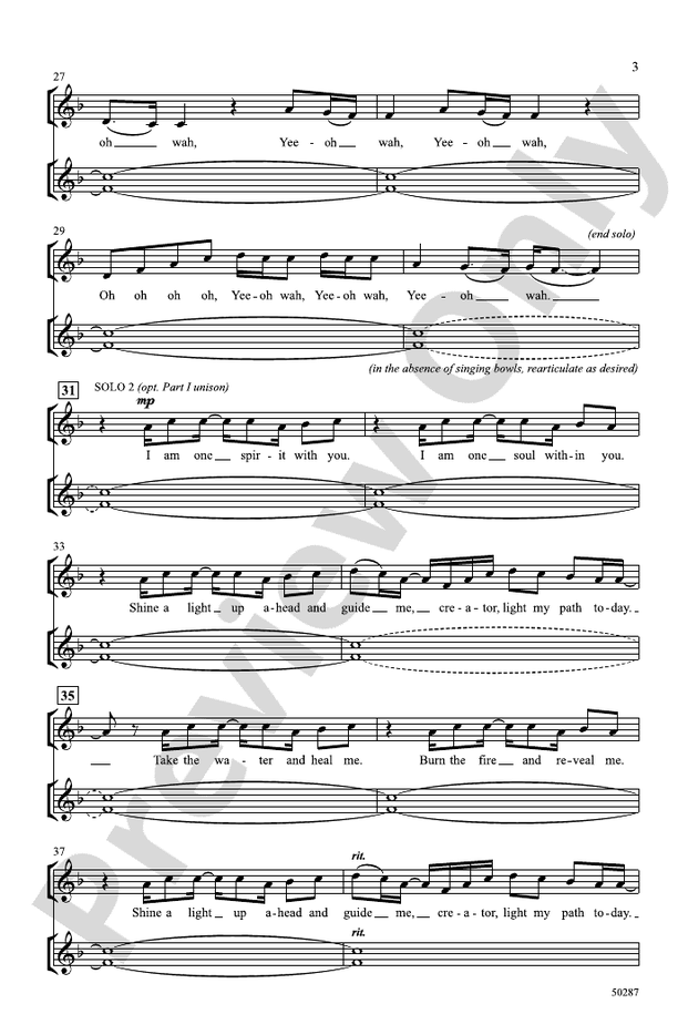 Cherokee Morning Song - 2 Part (Any Combination) Choral Octavo (Digital Download)