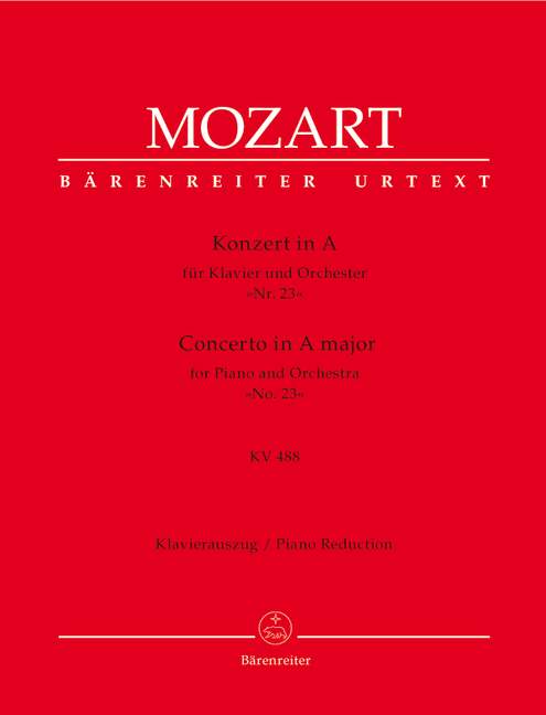 PIANO CONCERTO NO 23 K 488 2 PNO