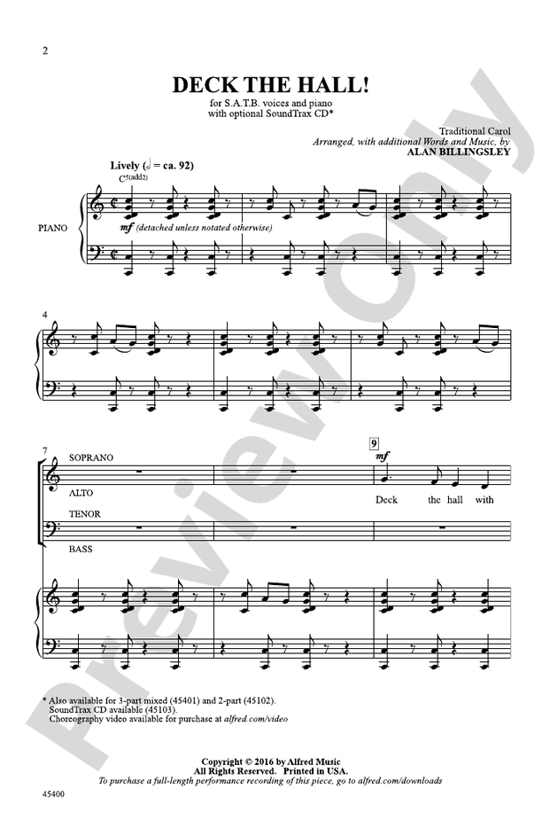 Deck the Hall! – SATB Choral Octavo (Digital Download)