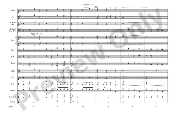 Stars and Stripes Forever – Marching Band Conductor Score & Parts (Digital Download)