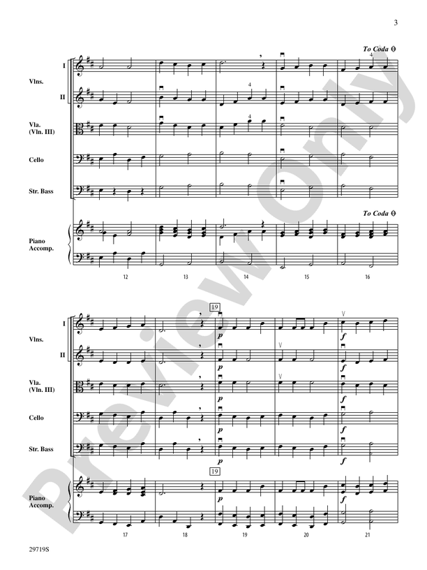 Miniature Symphony – String Orchestra Conductor Score & Parts (Digital Download)