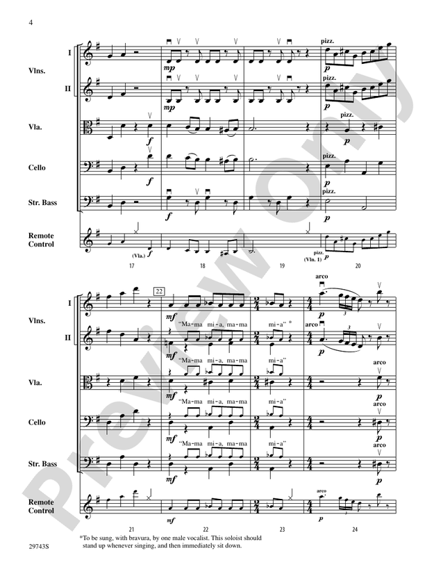 Remote Control – String Orchestra Conductor Score & Parts (Digital Download)