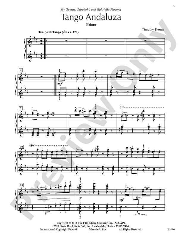 Tango Andaluza - Piano (Digital Download)