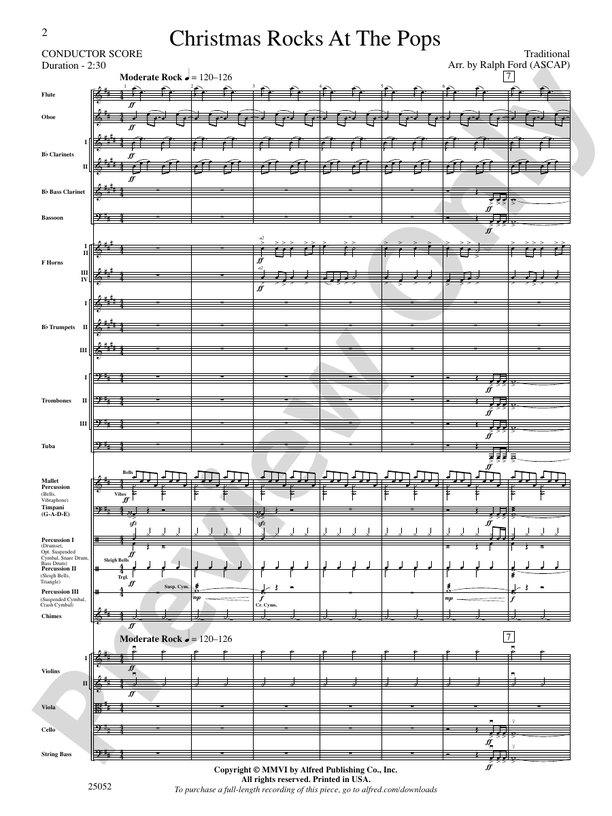 Christmas Rocks at the Pops – Full Orchestra Conductor Score & Parts (Digital Download)