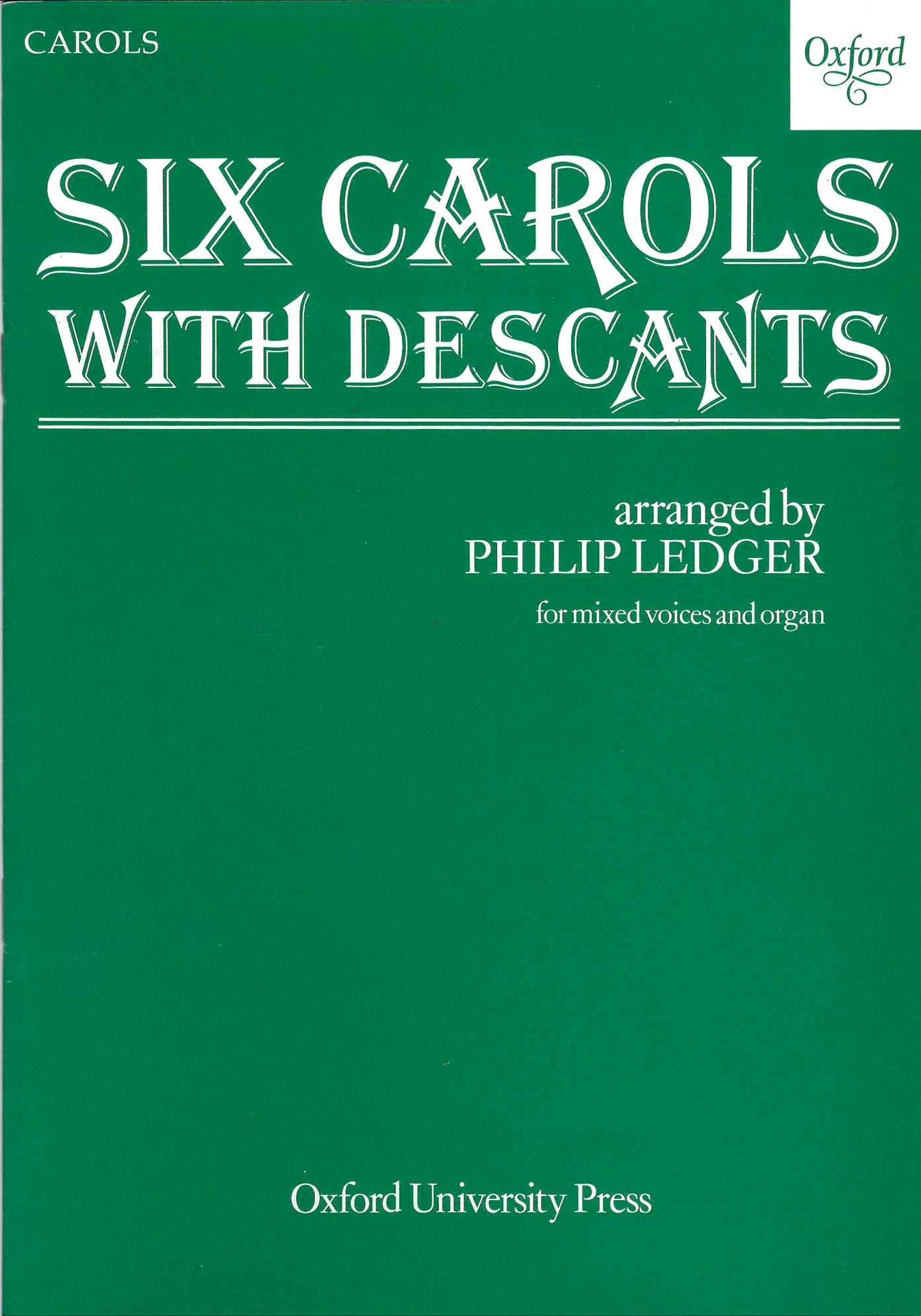 CAROLS 6 W/DESCANTS SATB/ORG