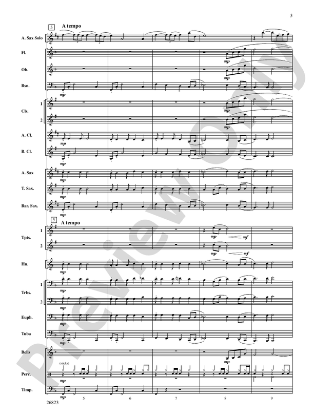 Bella Beach - Concert Band Conductor Score & Parts (Digital Download)