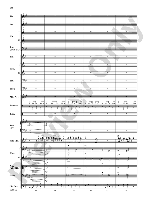 The Pink Panther (Grade 3) - Full Orchestra Conductor Score & Parts (Digital Download)