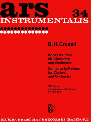 Concerto in F Minor, Op. 5 - Score and Parts - Bernhard H. Crusell - Clarinet Sikorski