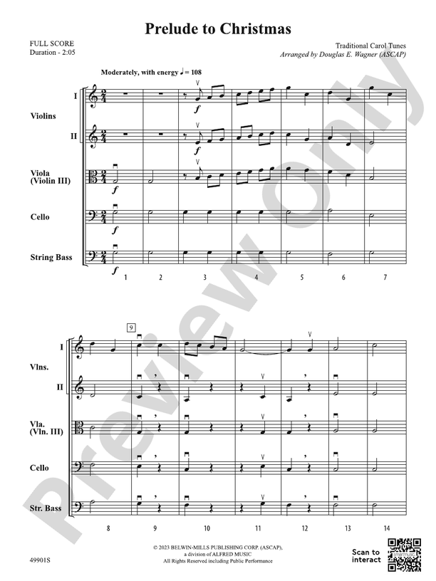 Prelude to Christmas - String Orchestra Conductor Score & Parts (Digital Download)