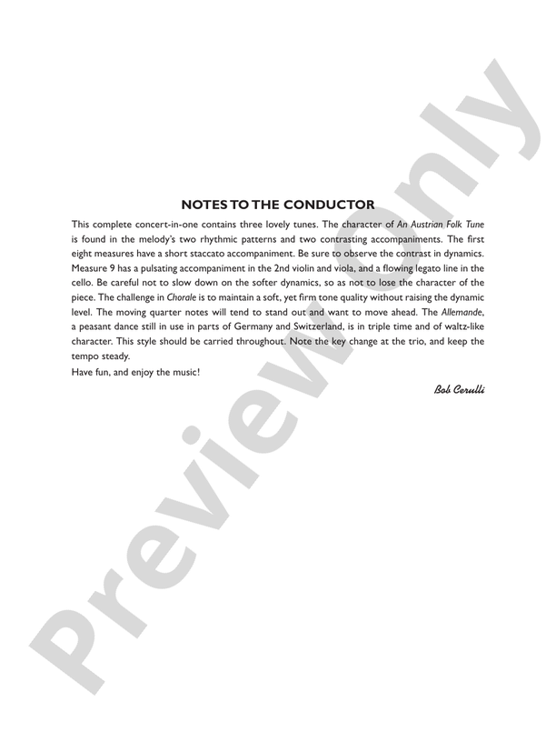 Belwin Beginning String Orchestra Kit #3 – String Orchestra Conductor Score & Parts (Digital Download)