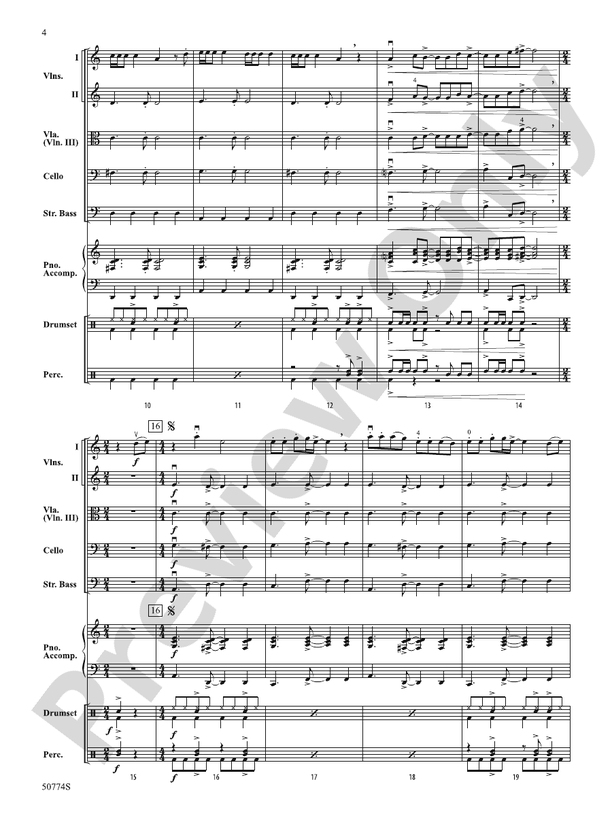 Dance the Night - String Orchestra Conductor Score & Parts (Digital Download)