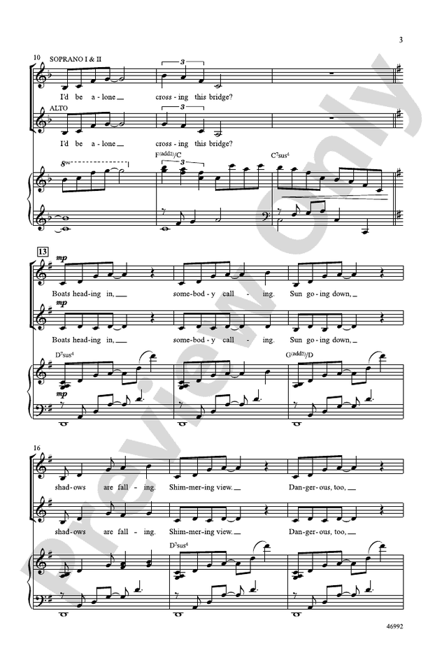 Crossing a Bridge – SSA Choral Octavo (Digital Download)