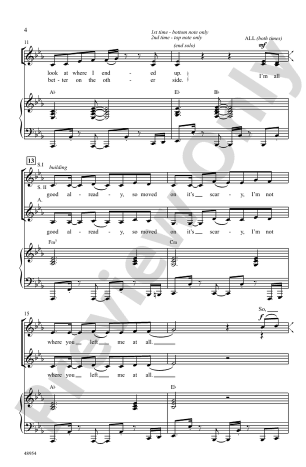 Don't Start Now – SSA Choral Octavo (Digital Download)