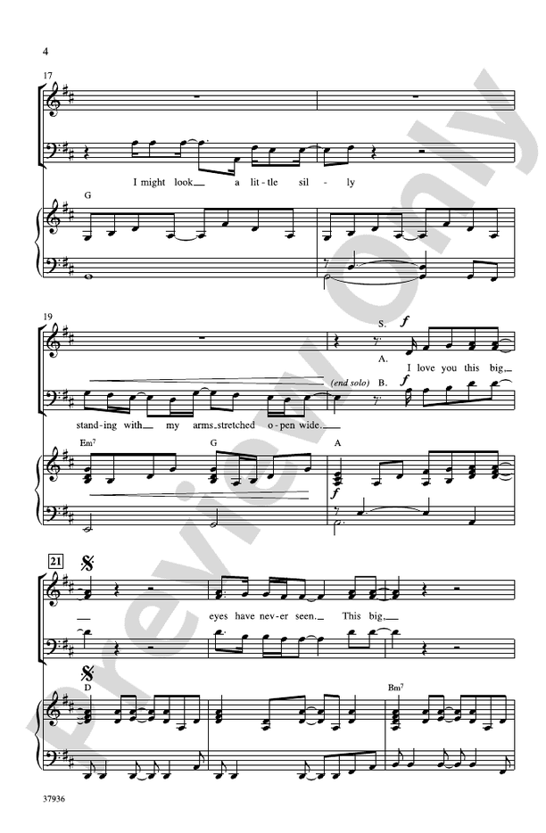 I Love You This Big – SAB Choral Octavo (Digital Download)