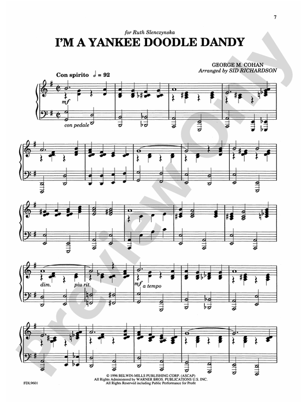 Reflections on Patriotic Songs: Piano Solo Arrangements of Patriotic Favorites - Piano (Digital Download)