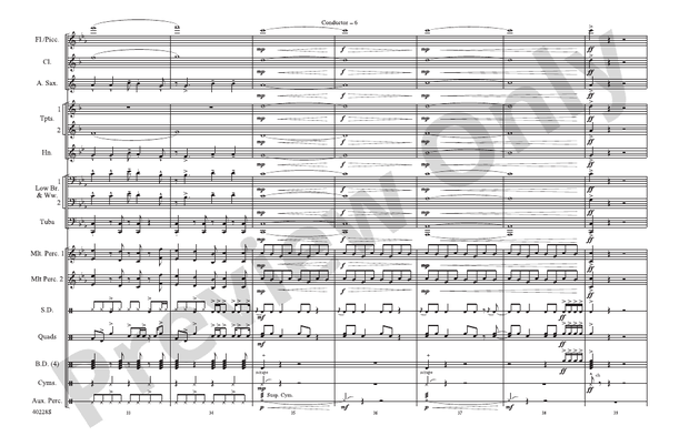 Die Another Day / Live and Let Die / James Bond Theme – Marching Band Conductor Score & Parts (Digital Download)