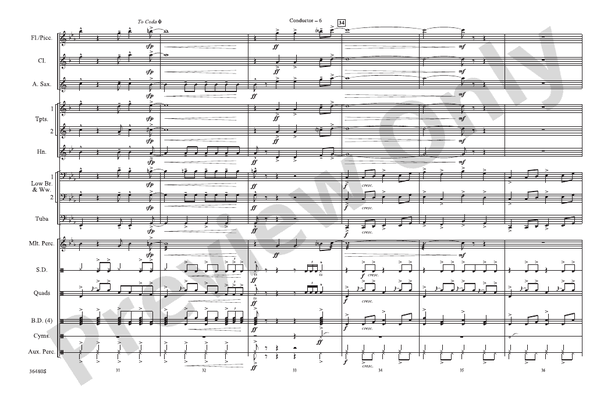 Holiday – Marching Band Conductor Score & Parts (Digital Download)