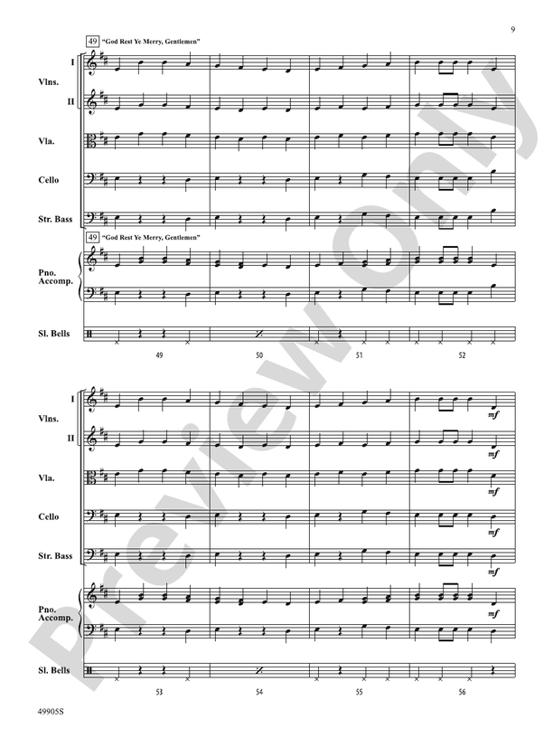 Pizzicato Holidays - String Orchestra Conductor Score & Parts (Digital Download)