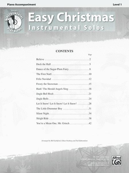 Easy Christmas Instrumental Solos Viola Book/CD