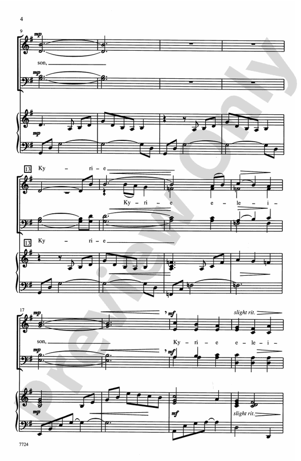 Kyrie - Arr. Sherri Porterfield – SATB Choral Octavo (Digital Download)