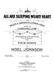 All Are Sleeping, Weary Heart - Vocal/Piano (Digital Download)