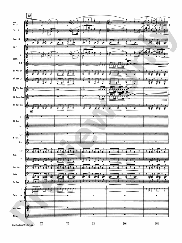 The Cowboys (Grade 4) - Concert Band Conductor Score & Parts (Digital Download)
