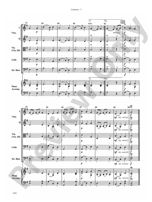 Classics for Contest (Grade 2) – String Orchestra Conductor Score & Parts (Digital Download)
