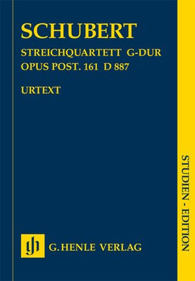 String Quartet G Op. 161 Post D887 - Study Score - Franz Schubert - G. Henle Verlag Study Score Score