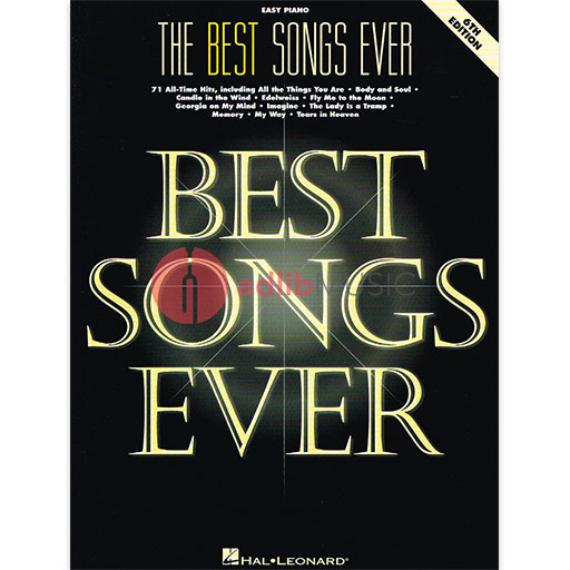 The Best Songs Ever 6th Edition - Easy Piano Hal Leonard 359223