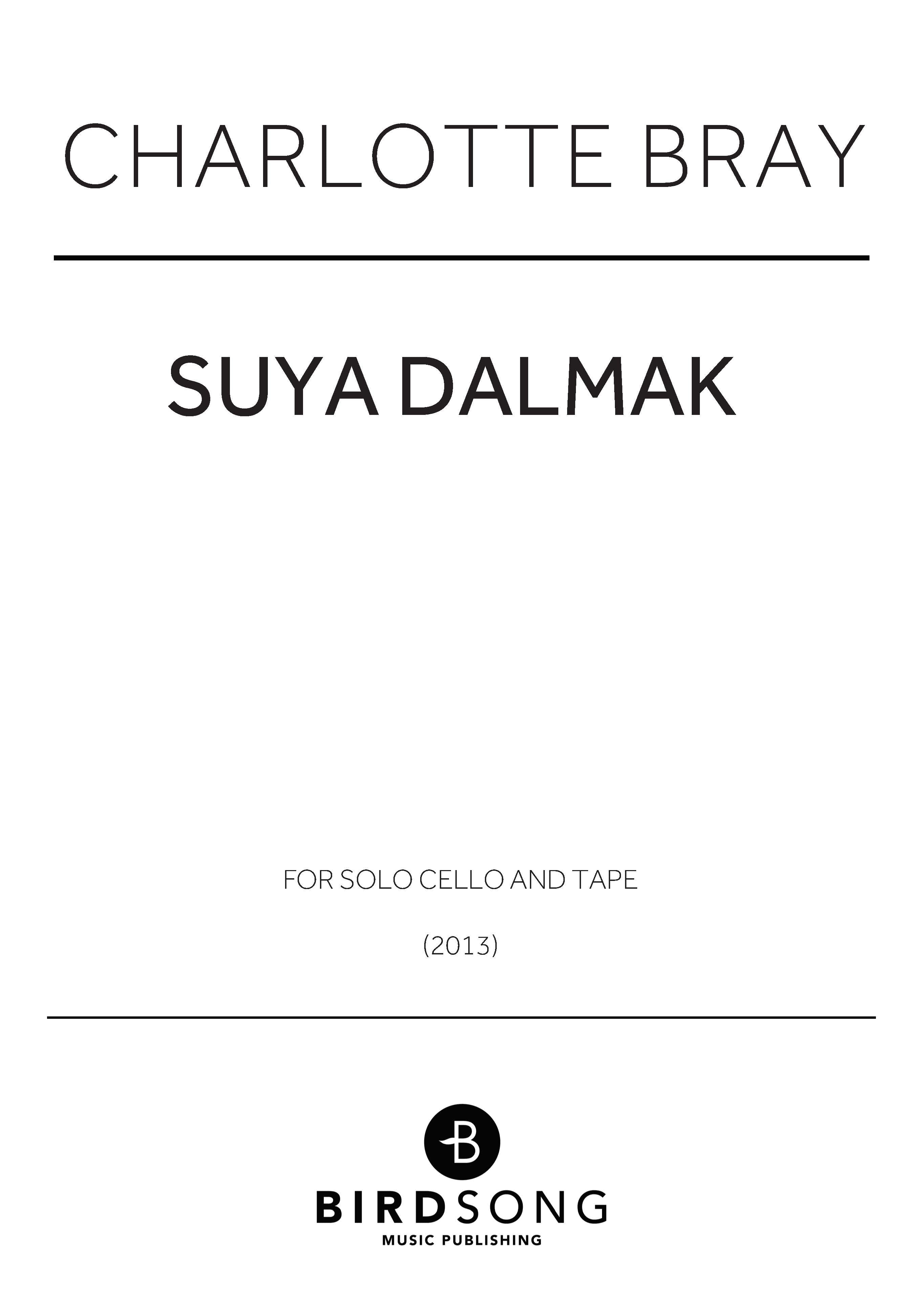 Suya Dalmak - Charlotte Bray - Cello (Digital Download)