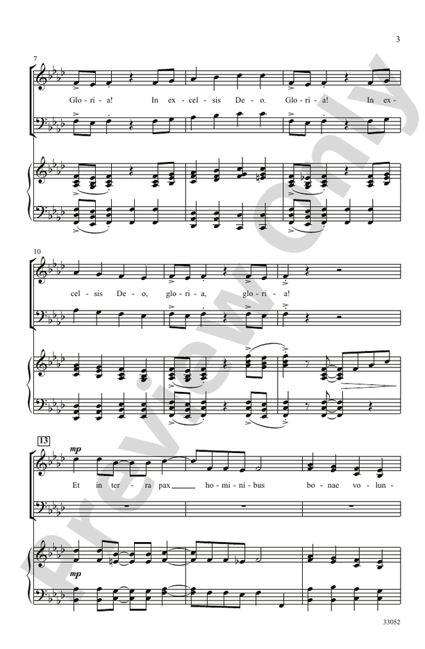 A Festive Gloria - Ruth Morris Gray - SAB Choral Octavo (Digital Download)